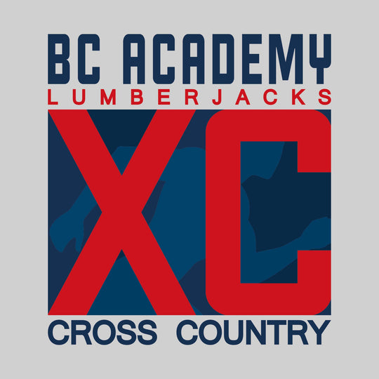 Bay City Academy - Cross Country - XC with Runner Silhouette