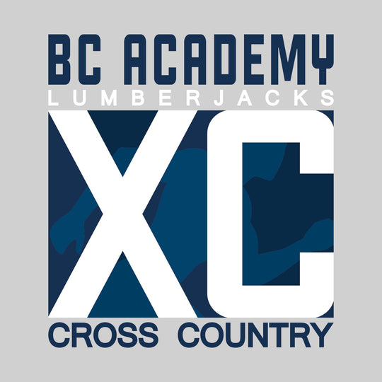 Bay City Academy - Cross Country - XC with Runner Silhouette