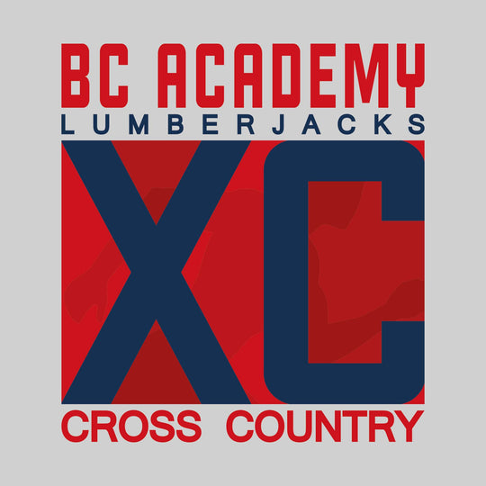 Bay City Academy - Cross Country - XC with Runner Silhouette