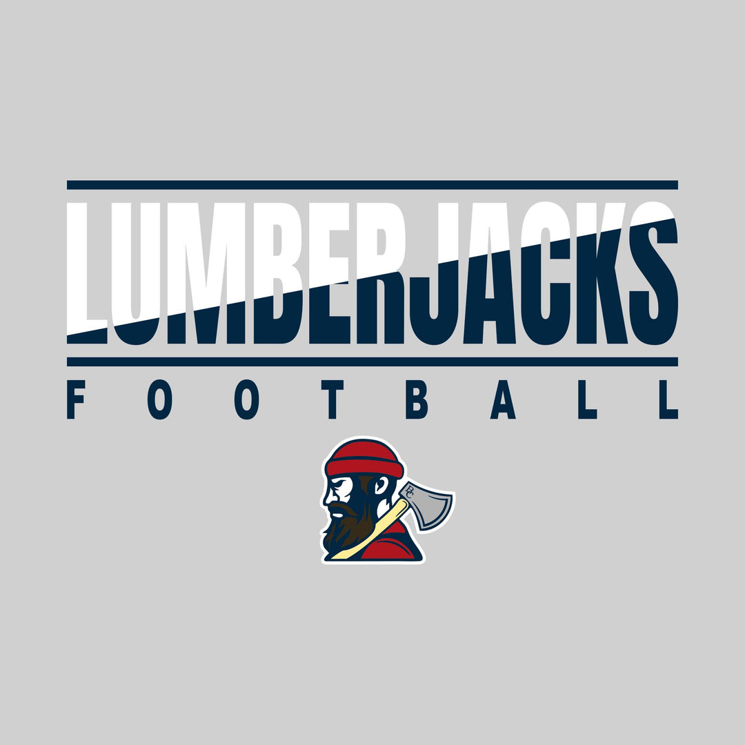 Bay City Academy - Football - Diagonal Split Color with Mascot