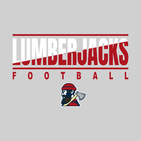 Bay City Academy - Football - Diagonal Split Color with Mascot