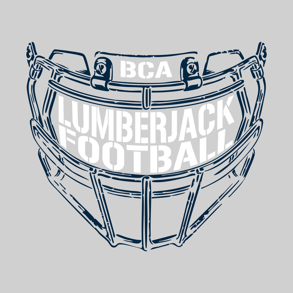 Bay City Academy - Football - Facemask with Text