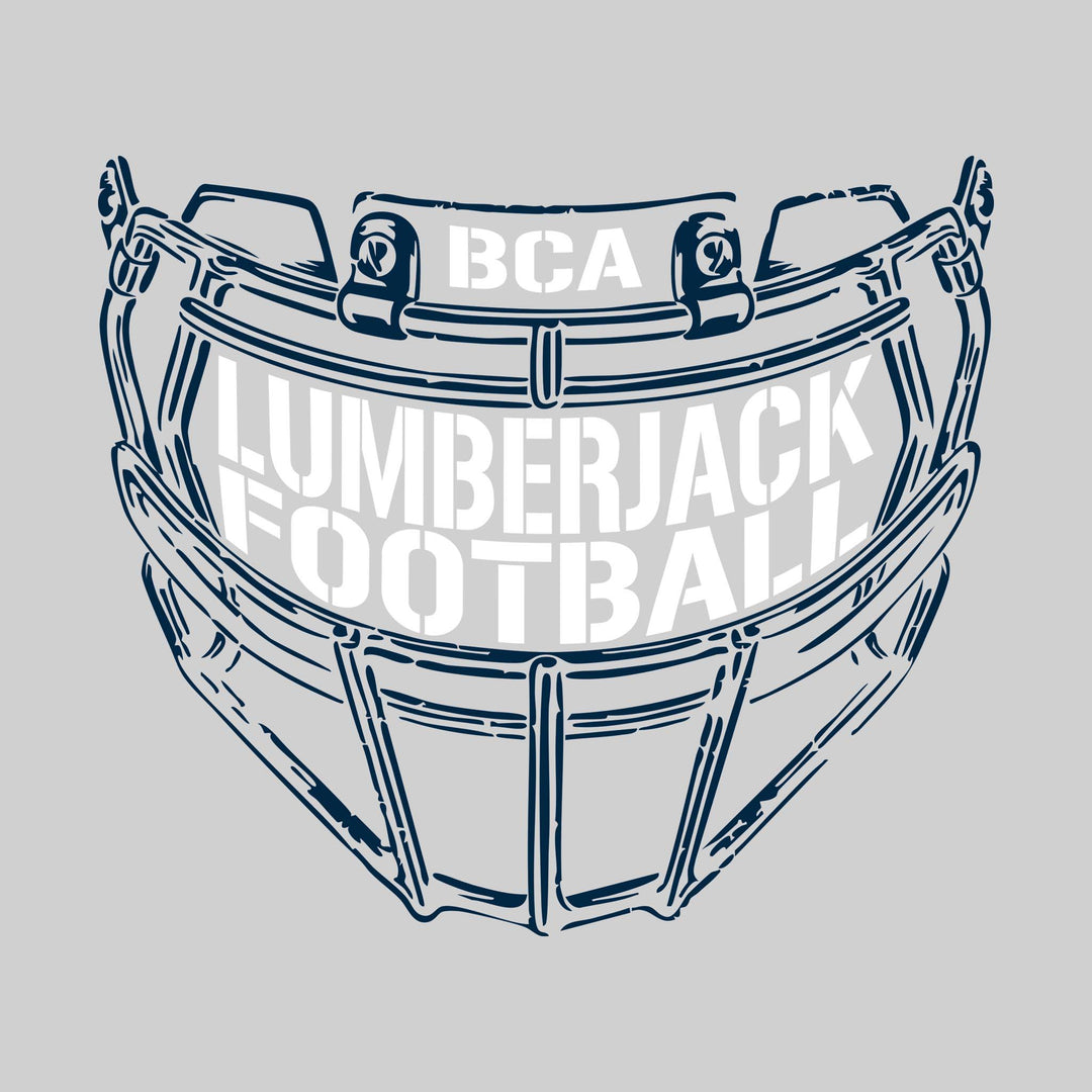 Bay City Academy - Football - Facemask with Text
