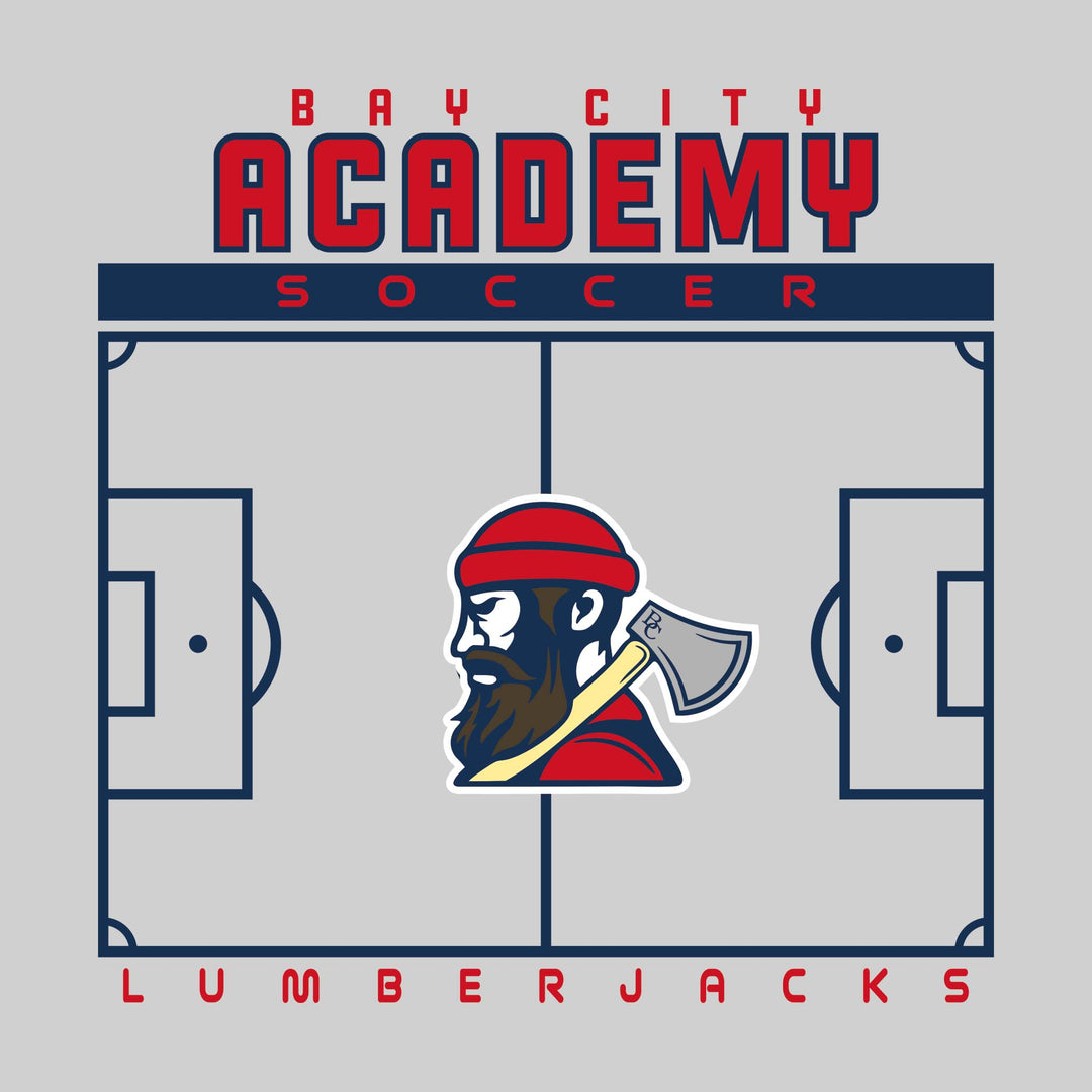 Bay City Academy - Soccer - Pitch Lines with School Name &amp; Mascot