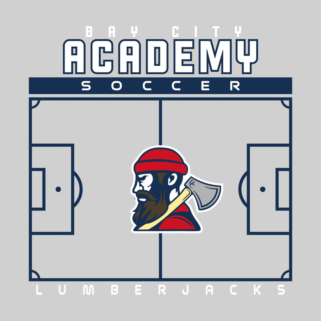 Bay City Academy - Soccer - Pitch Lines with School Name &amp; Mascot