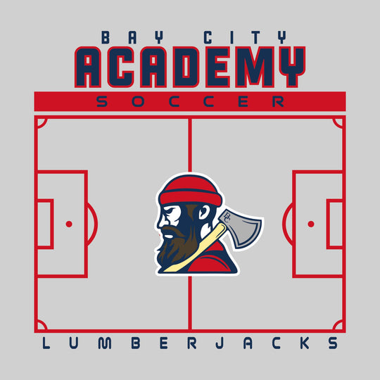 Bay City Academy - Soccer - Pitch Lines with School Name &amp; Mascot