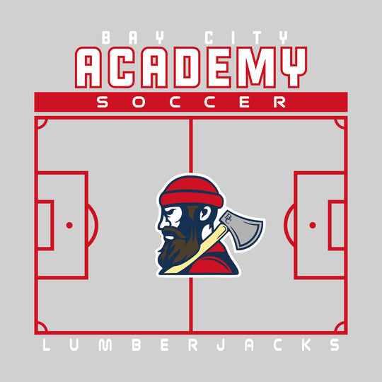 Bay City Academy - Soccer - Pitch Lines with School Name &amp; Mascot