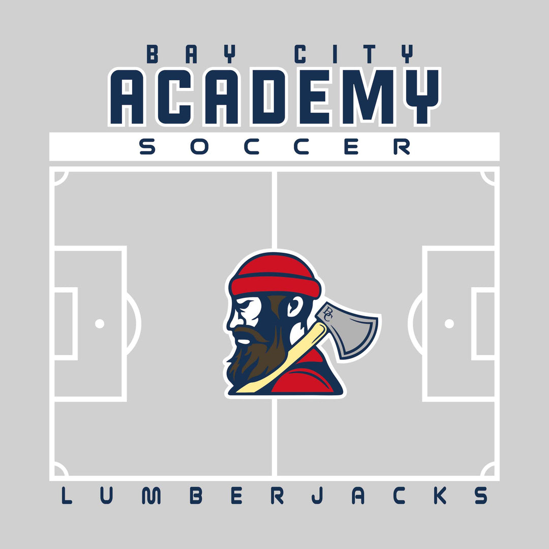 Bay City Academy - Soccer - Pitch Lines with School Name &amp; Mascot