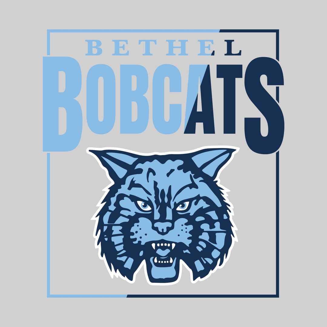 Bethel Lutheran Bobcats - Spirit Wear - Split Color Boxed with Mascot