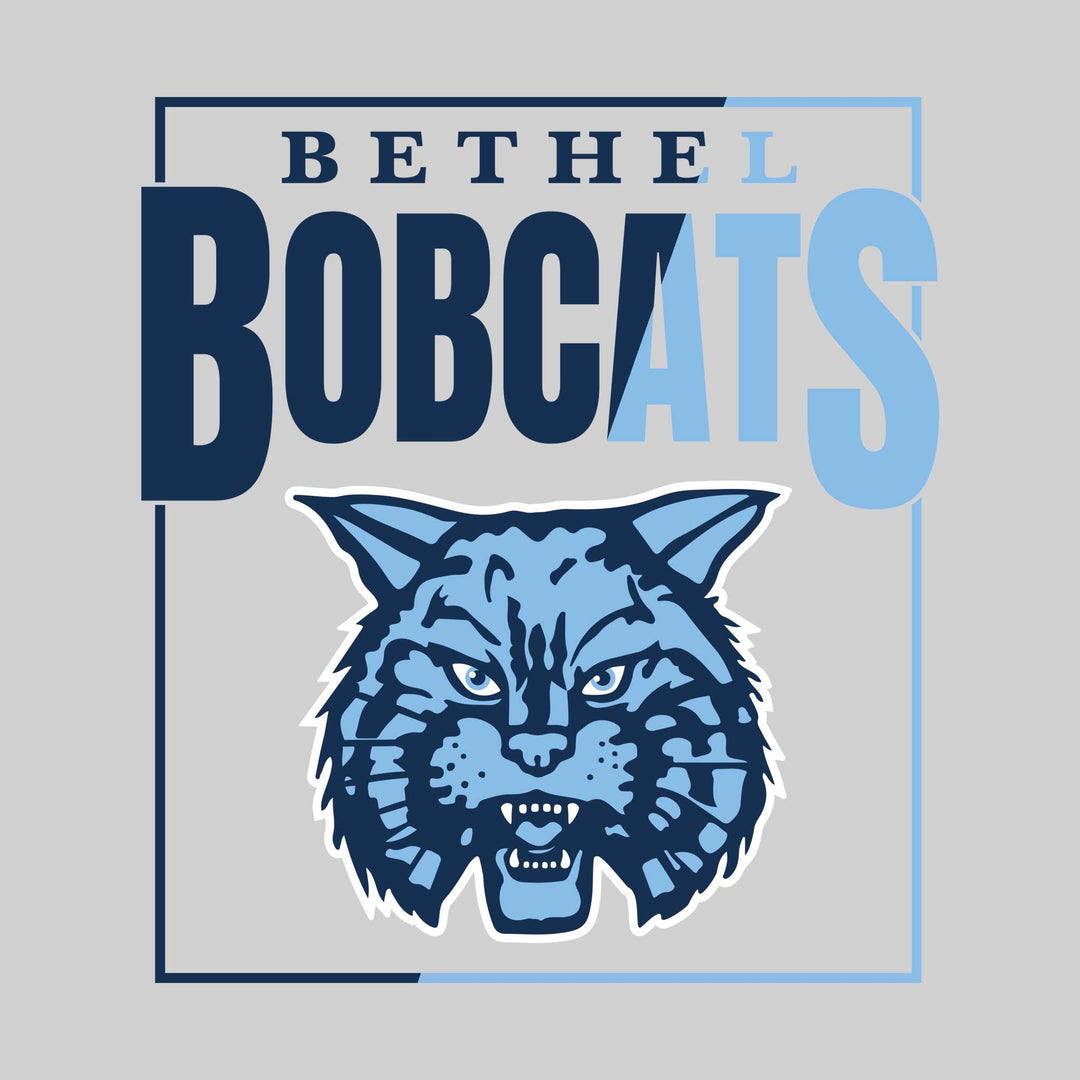 Bethel Lutheran Bobcats - Spirit Wear - Split Color Boxed with Mascot