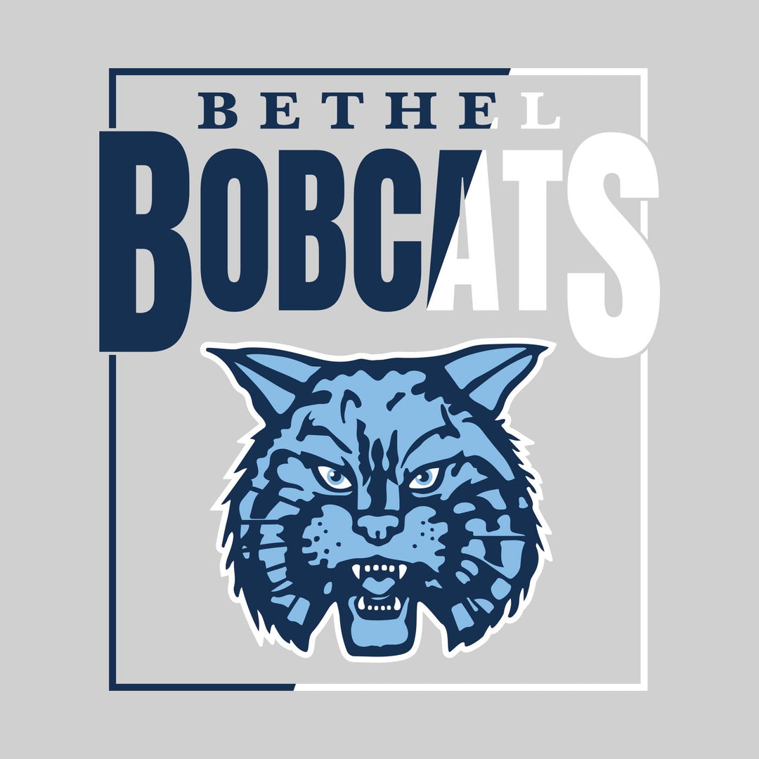 Bethel Lutheran Bobcats - Spirit Wear - Split Color Boxed with Mascot