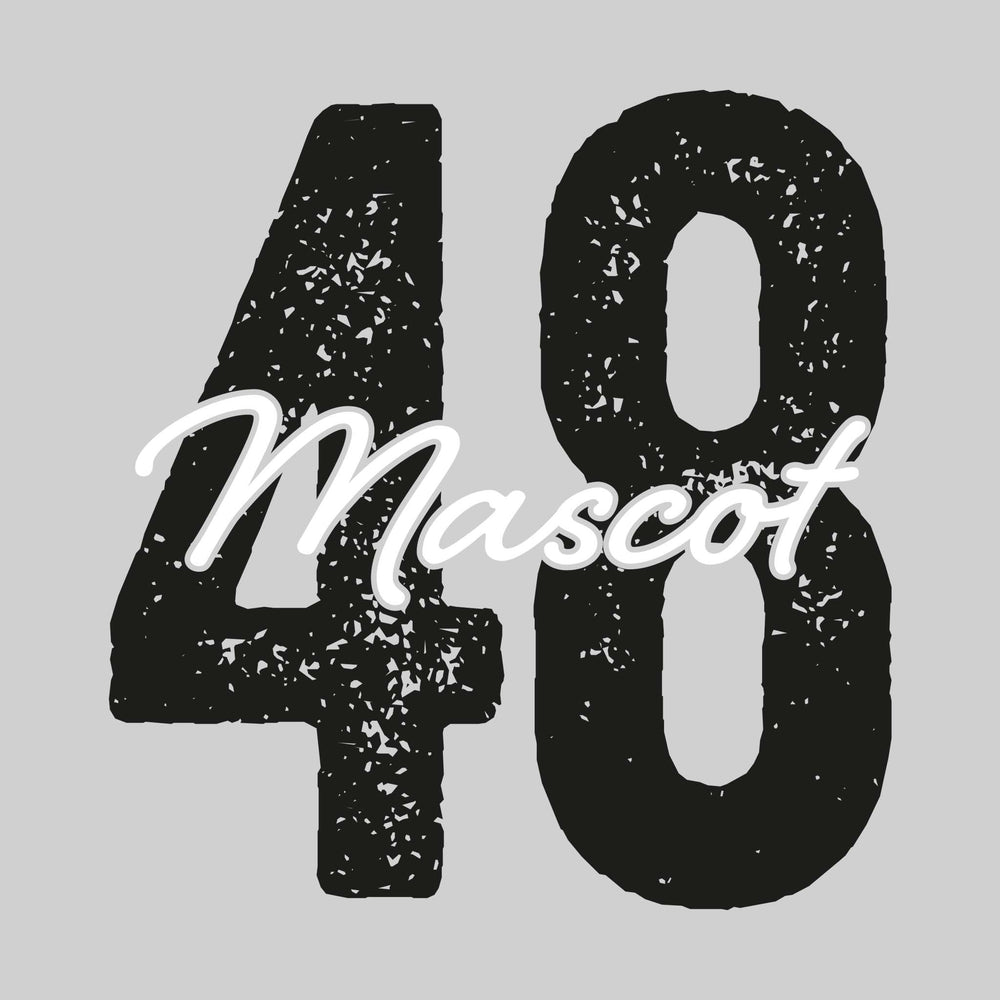 Spirit Wear - Oversized Number with Mascot and Optional Name