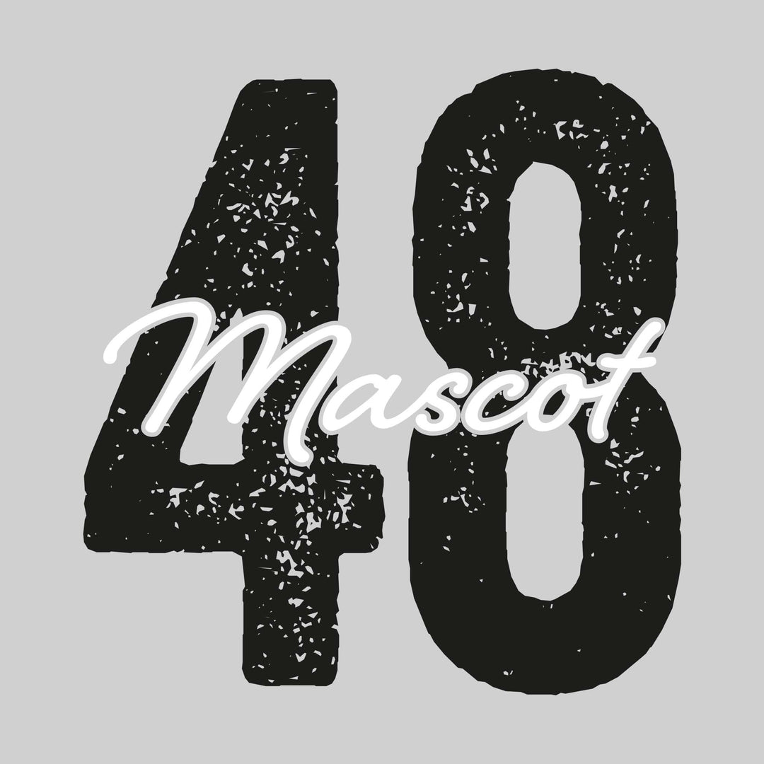 Spirit Wear - Oversized Number with Mascot and Optional Name