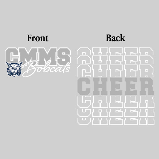 CMMS Bobcats - Cheer - CMMS Bobcats with Cheer Repeated on Back