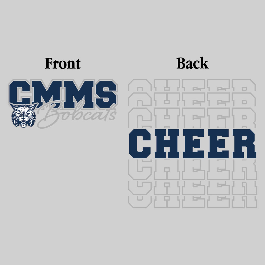 CMMS Bobcats - Cheer - CMMS Bobcats with Cheer Repeated on Back