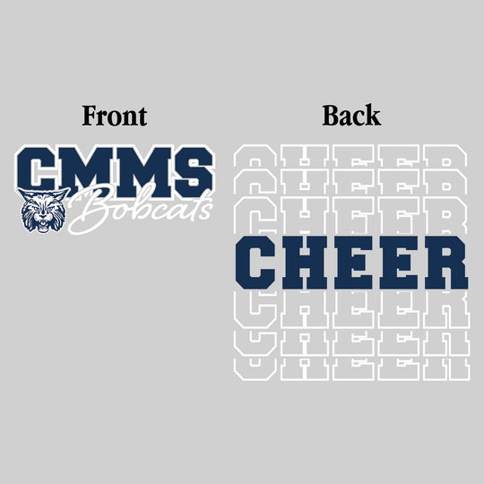 CMMS Bobcats - Cheer - CMMS Bobcats with Cheer Repeated on Back