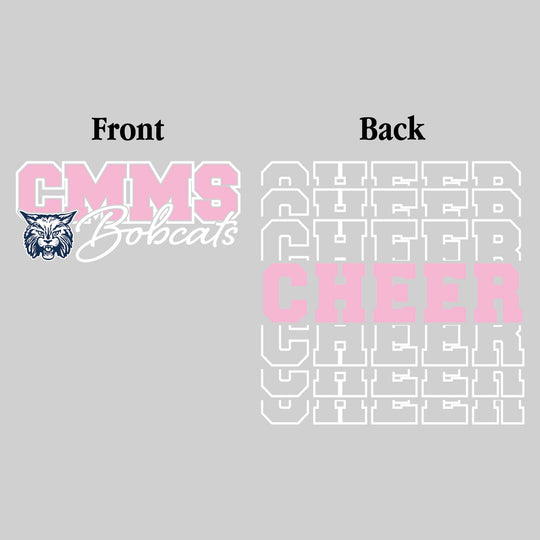 CMMS Bobcats - Cheer - CMMS Bobcats with Cheer Repeated on Back