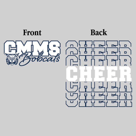 CMMS Bobcats - Cheer - CMMS Bobcats with Cheer Repeated on Back