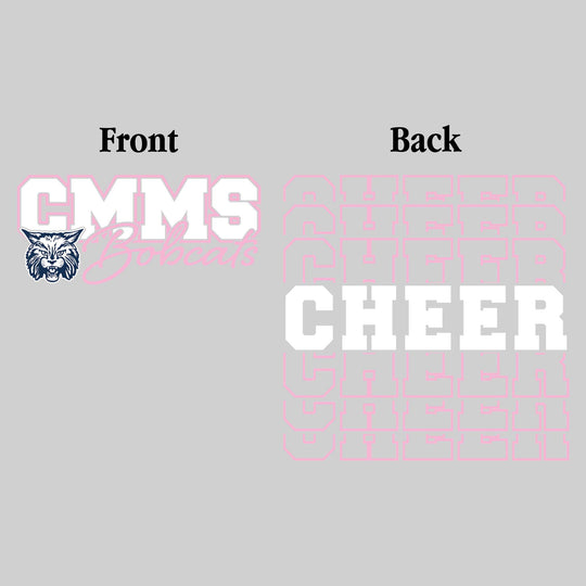 CMMS Bobcats - Cheer - CMMS Bobcats with Cheer Repeated on Back