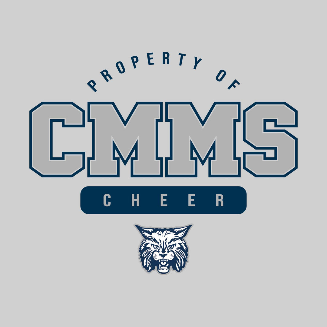 CMMS Bobcats - Cheer - Property of CMMS Cheer with Lower Mascot