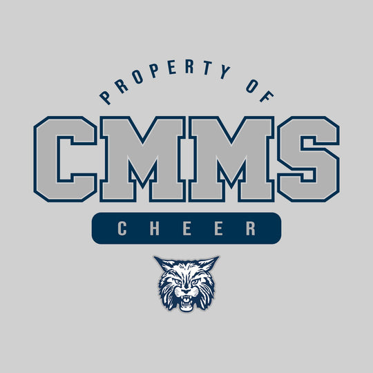 CMMS Bobcats - Cheer - Property of CMMS Cheer with Lower Mascot