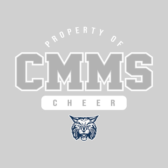 CMMS Bobcats - Cheer - Property of CMMS Cheer with Lower Mascot