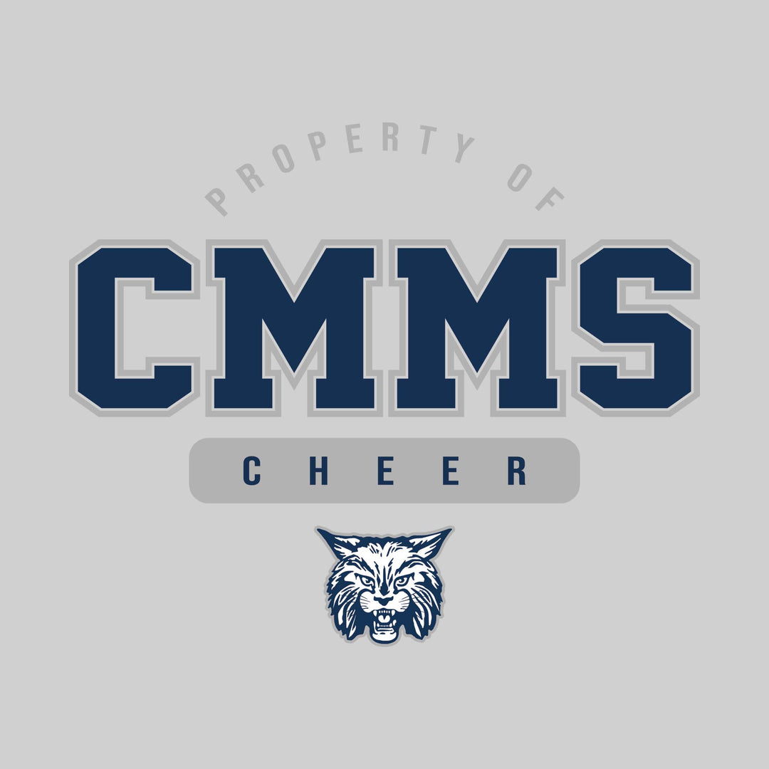 CMMS Bobcats - Cheer - Property of CMMS Cheer with Lower Mascot