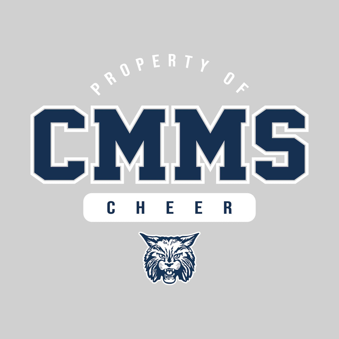 CMMS Bobcats - Cheer - Property of CMMS Cheer with Lower Mascot