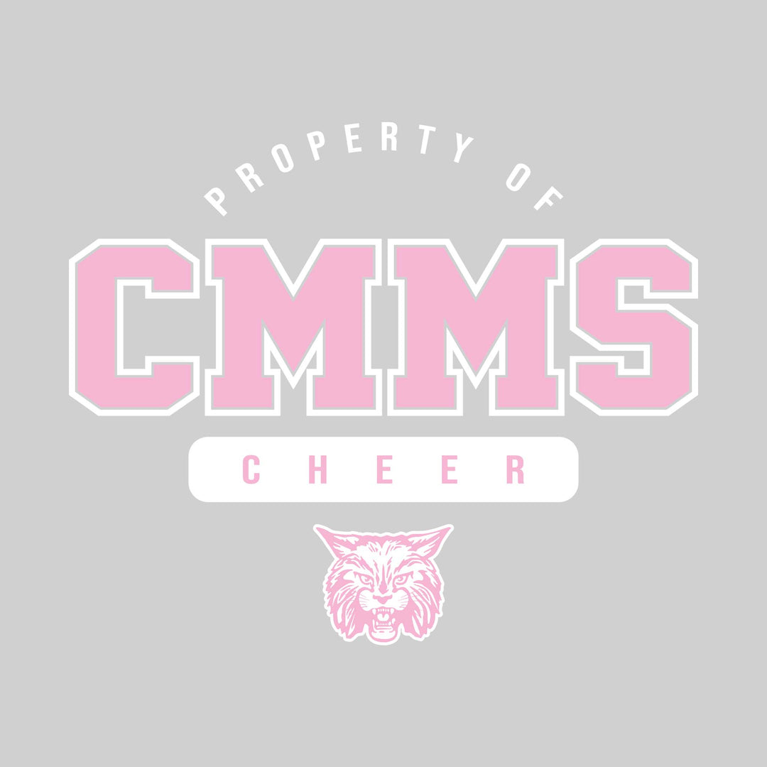 CMMS Bobcats - Cheer - Property of CMMS Cheer with Lower Mascot