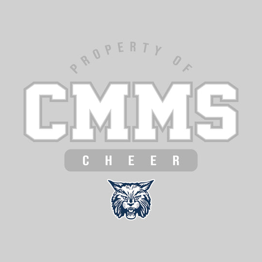 CMMS Bobcats - Cheer - Property of CMMS Cheer with Lower Mascot