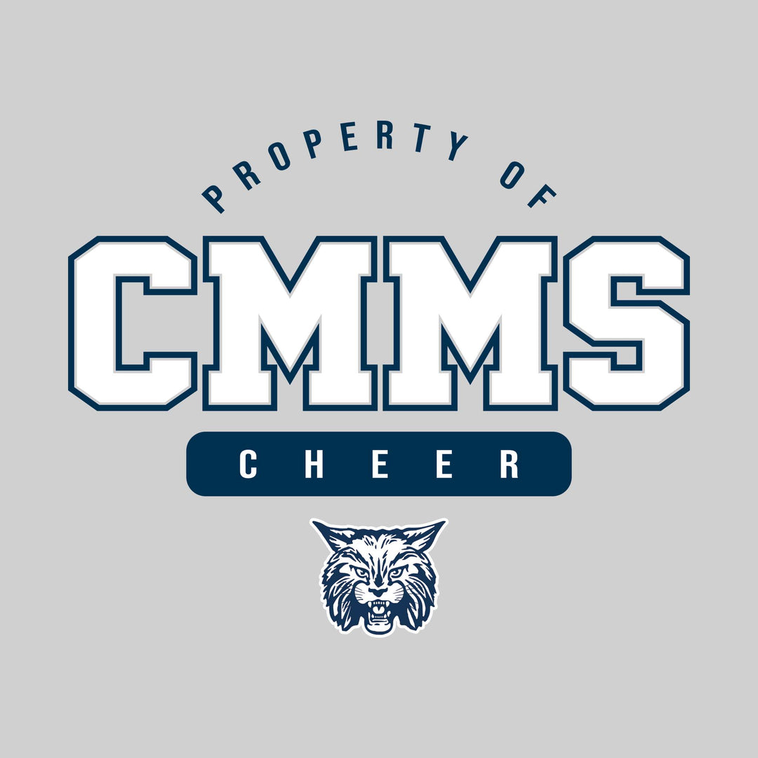 CMMS Bobcats - Cheer - Property of CMMS Cheer with Lower Mascot