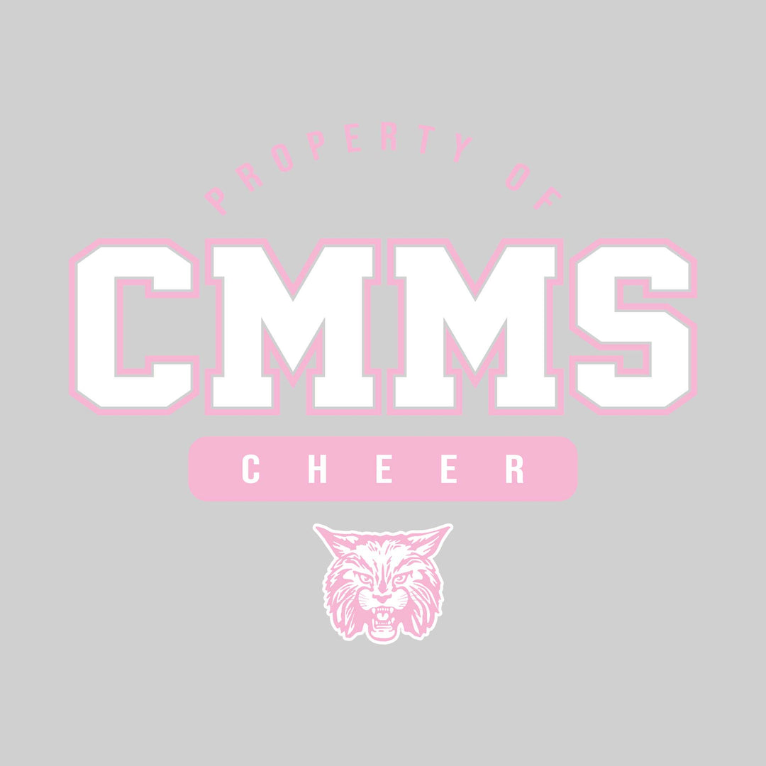 CMMS Bobcats - Cheer - Property of CMMS Cheer with Lower Mascot