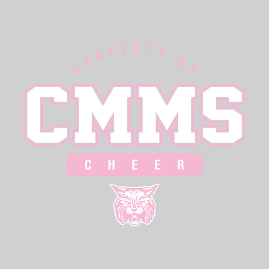 CMMS Bobcats - Cheer - Property of CMMS Cheer with Lower Mascot
