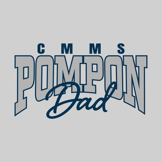 CMMS - Poms - CMMS Pompon Dad - Arched Pompon with Cursive Dad