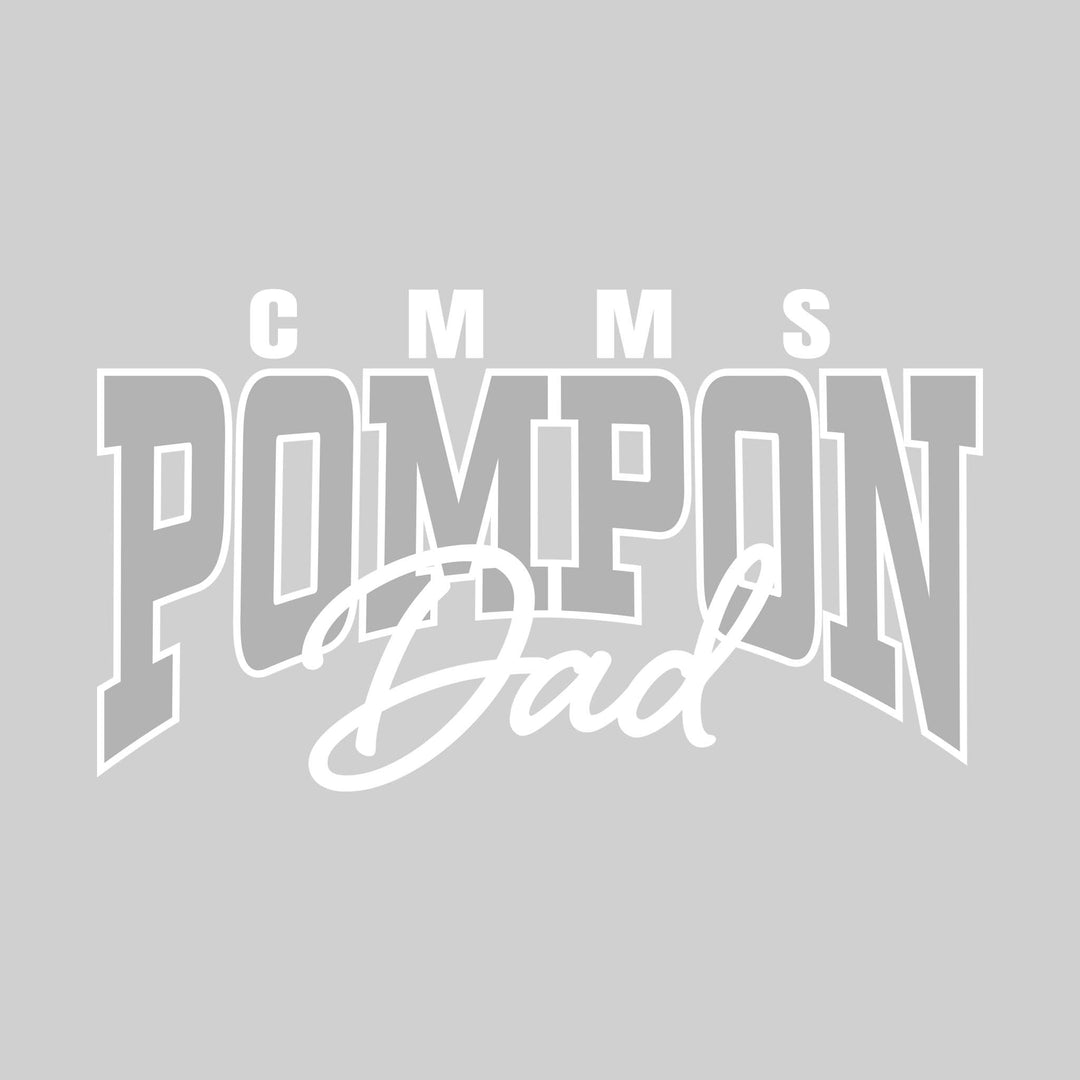CMMS - Poms - CMMS Pompon Dad - Arched Pompon with Cursive Dad