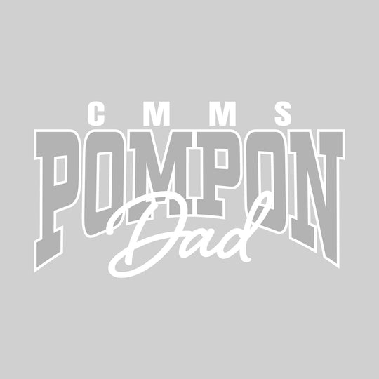 CMMS - Poms - CMMS Pompon Dad - Arched Pompon with Cursive Dad