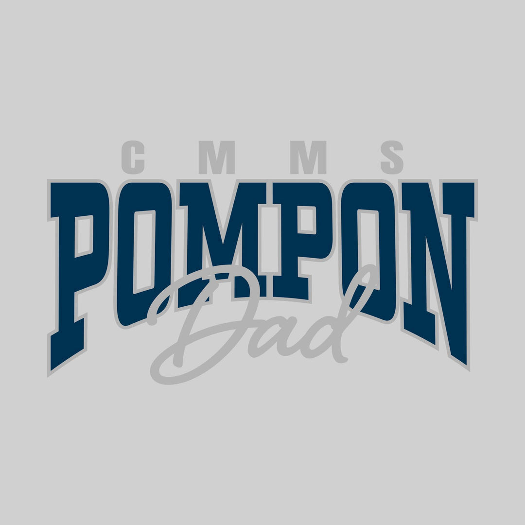CMMS - Poms - CMMS Pompon Dad - Arched Pompon with Cursive Dad