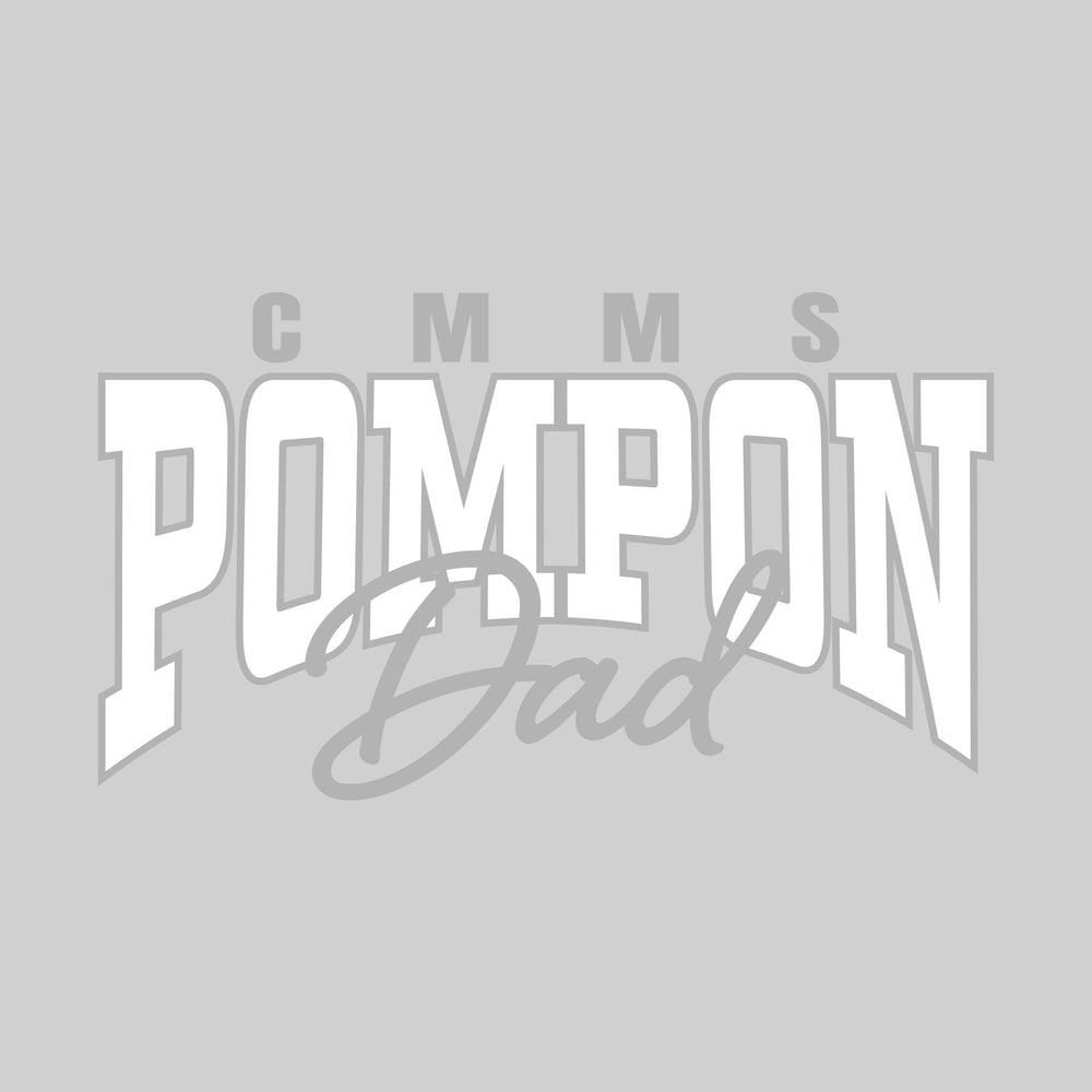 CMMS - Poms - CMMS Pompon Dad - Arched Pompon with Cursive Dad