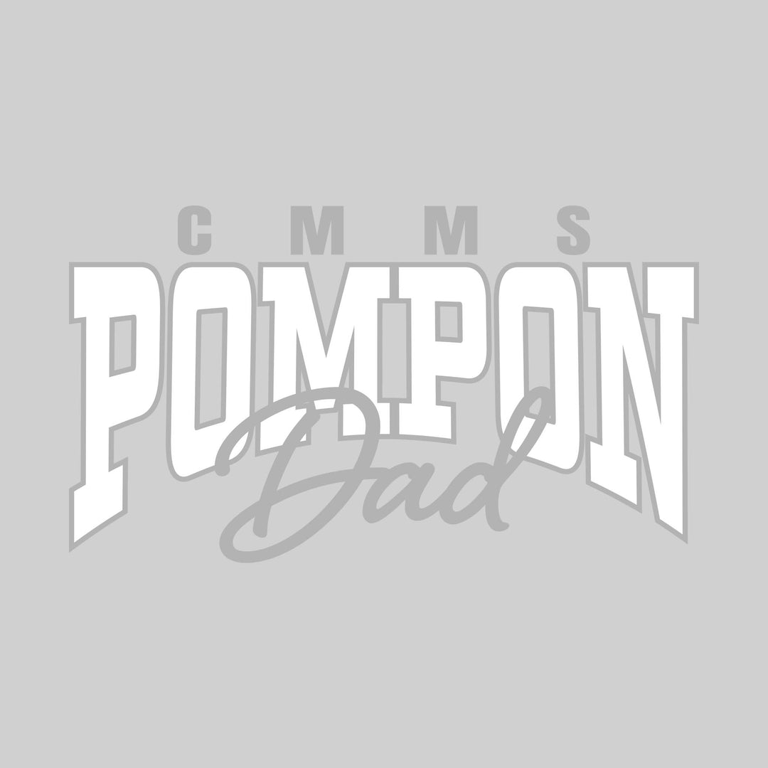 CMMS - Poms - CMMS Pompon Dad - Arched Pompon with Cursive Dad