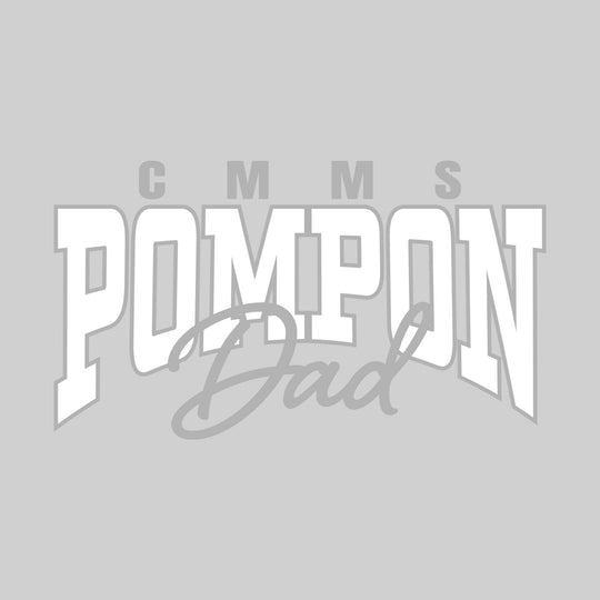 CMMS - Poms - CMMS Pompon Dad - Arched Pompon with Cursive Dad