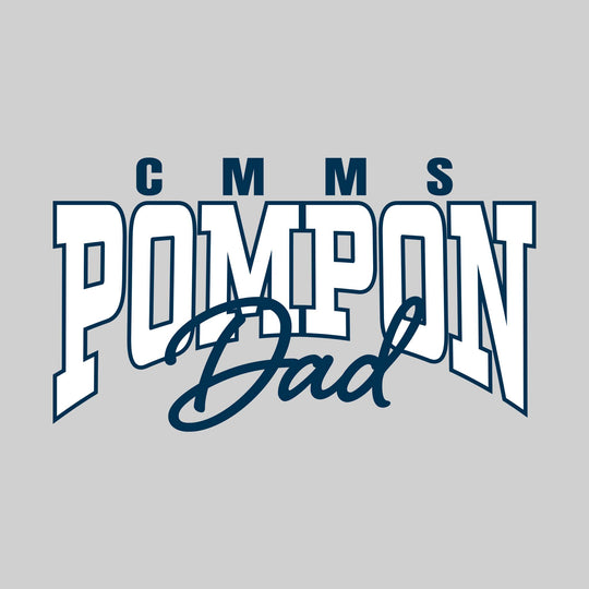 CMMS - Poms - CMMS Pompon Dad - Arched Pompon with Cursive Dad