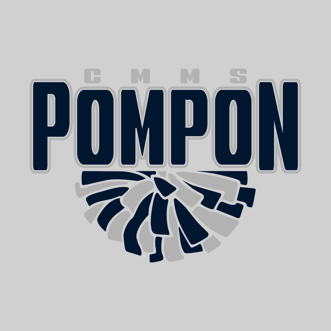 CMMS - Poms - CMMS Pompon with Half Pom and Optional Name