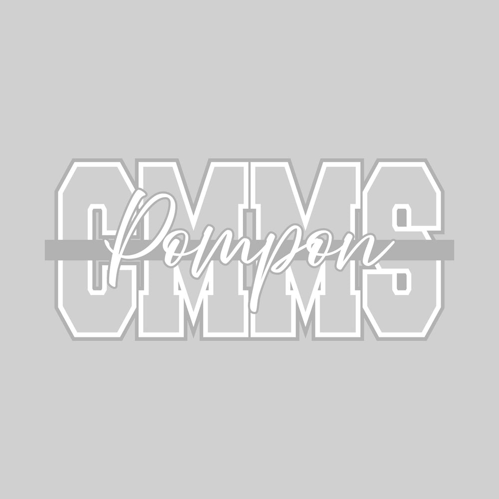 CMMS - Poms - CMMS with Cursive Pompon