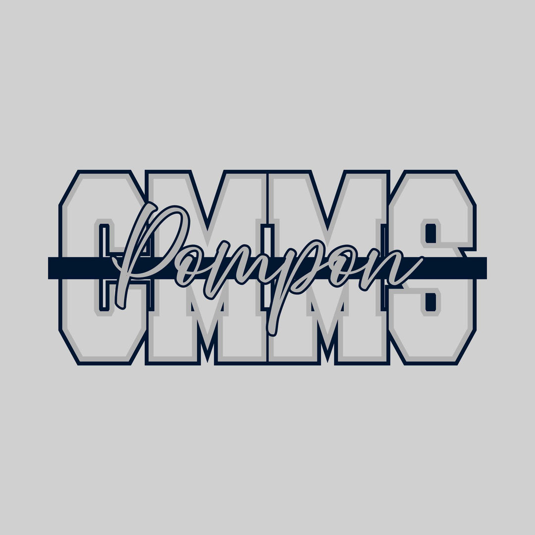 CMMS - Poms - CMMS with Cursive Pompon