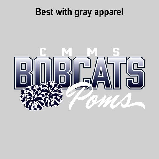 CMMS - Poms - Gradient Bobcats with Poms