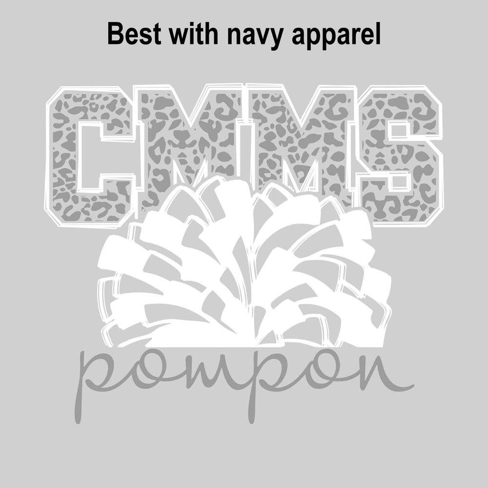 CMMS - Poms - Leopard Print CMMS with Pom