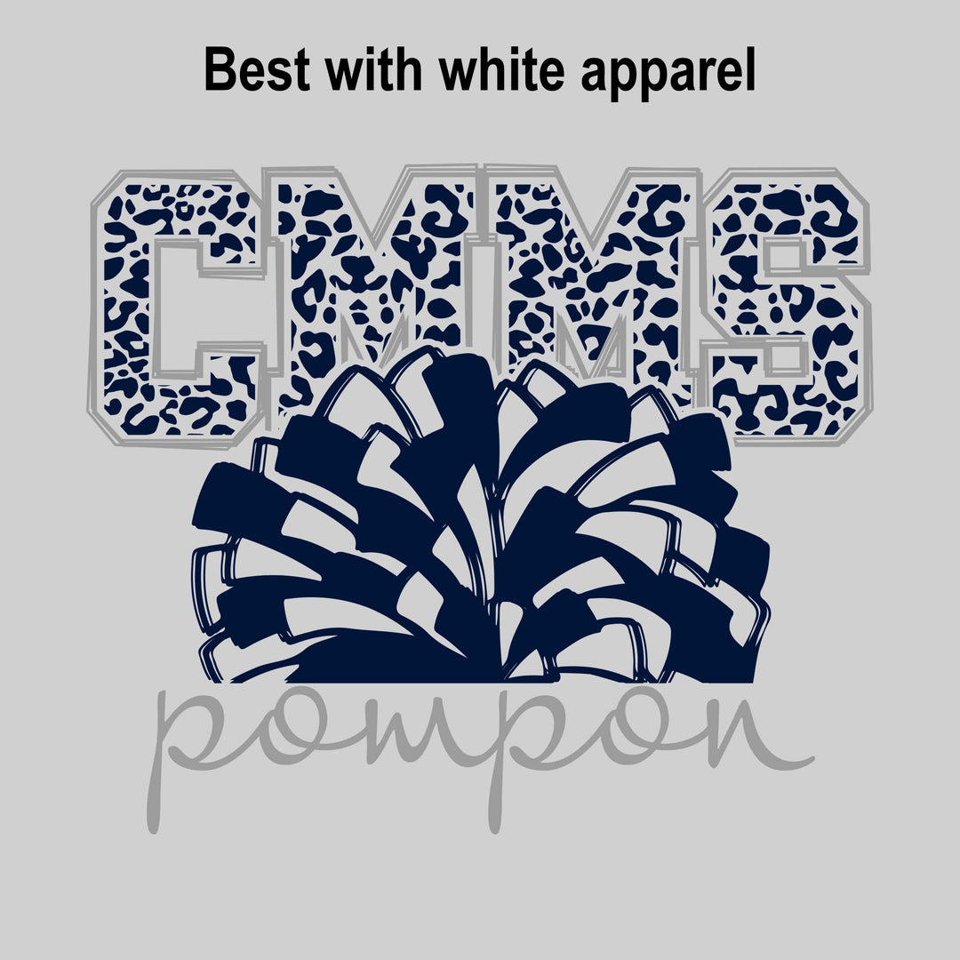 CMMS - Poms - Leopard Print CMMS with Pom