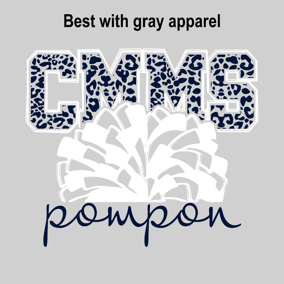 CMMS - Poms - Leopard Print CMMS with Pom
