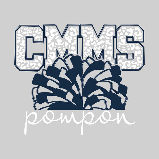 CMMS - Poms - Leopard Print CMMS with Pom