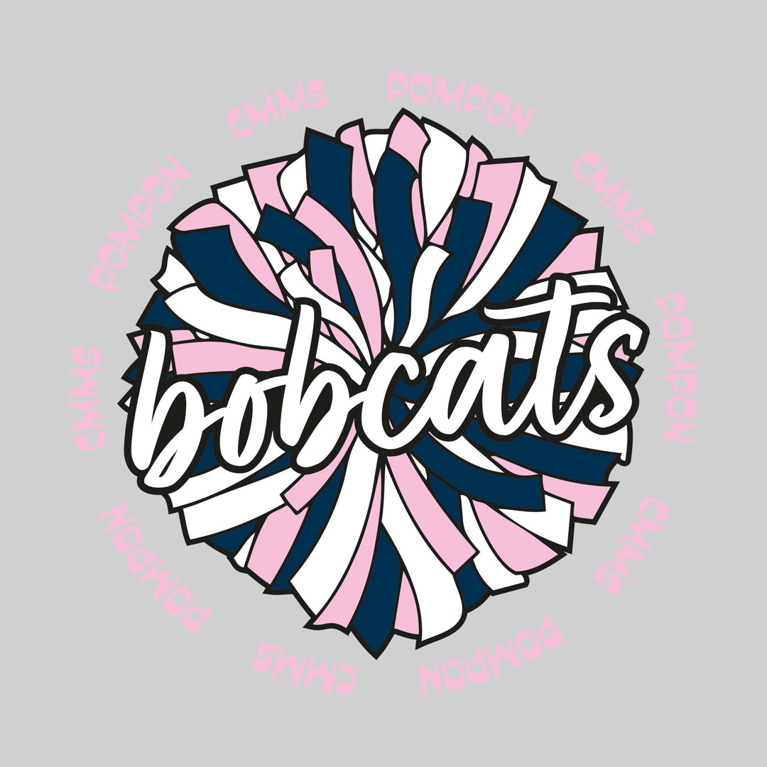 CMMS - Poms - Oversized Pom with Circular CMMS Pompon Text